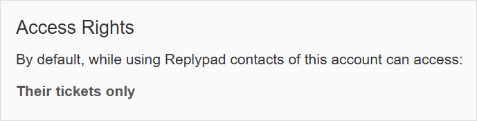 Set account access rights