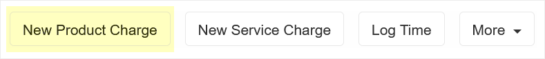 Click the button to add a product charge