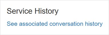 Conversations associated with the asset