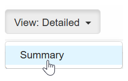 Billing report detail level