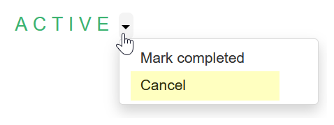 Cancel contract