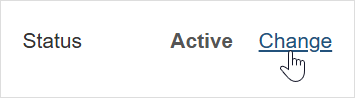 Change asset status