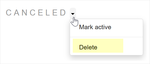 Delete contract