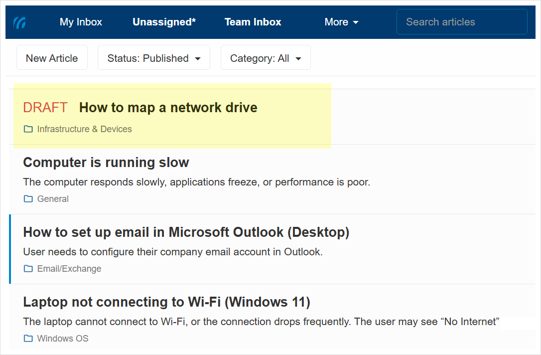 The newly added draft article