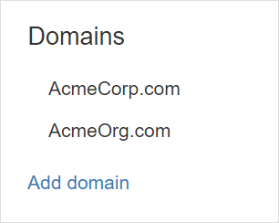 Account domains