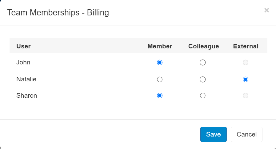 Manage team memberships