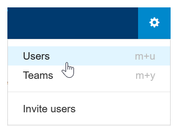 Manage users