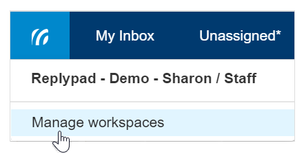 Manage workspaces