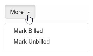 Mark charge as billed or unbilled manually
