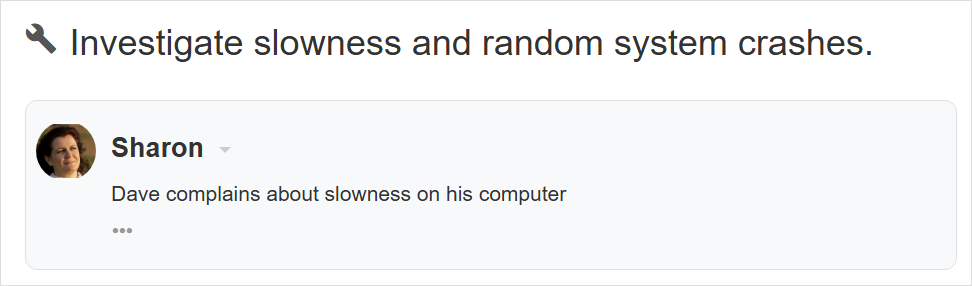 Star displayed within the ticket details