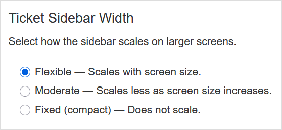 Set ticket sidebar width