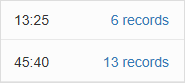 Time report line content