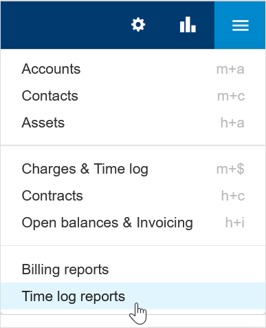 Generate time log reports